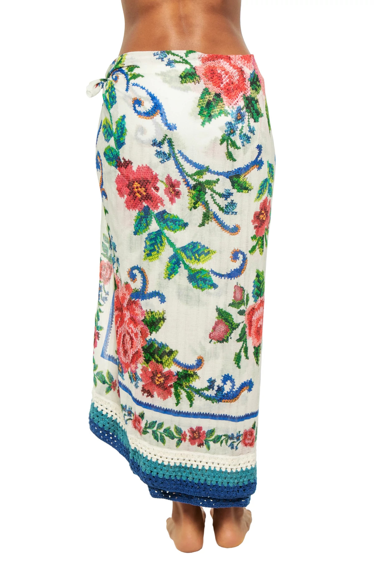 FLOWER TAPESTRY OFF WHITE Flower Tapestry Sarong image number 2