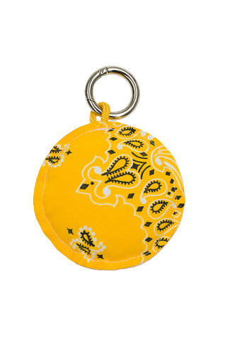 GOLD YELLOW Happy Face Keychain