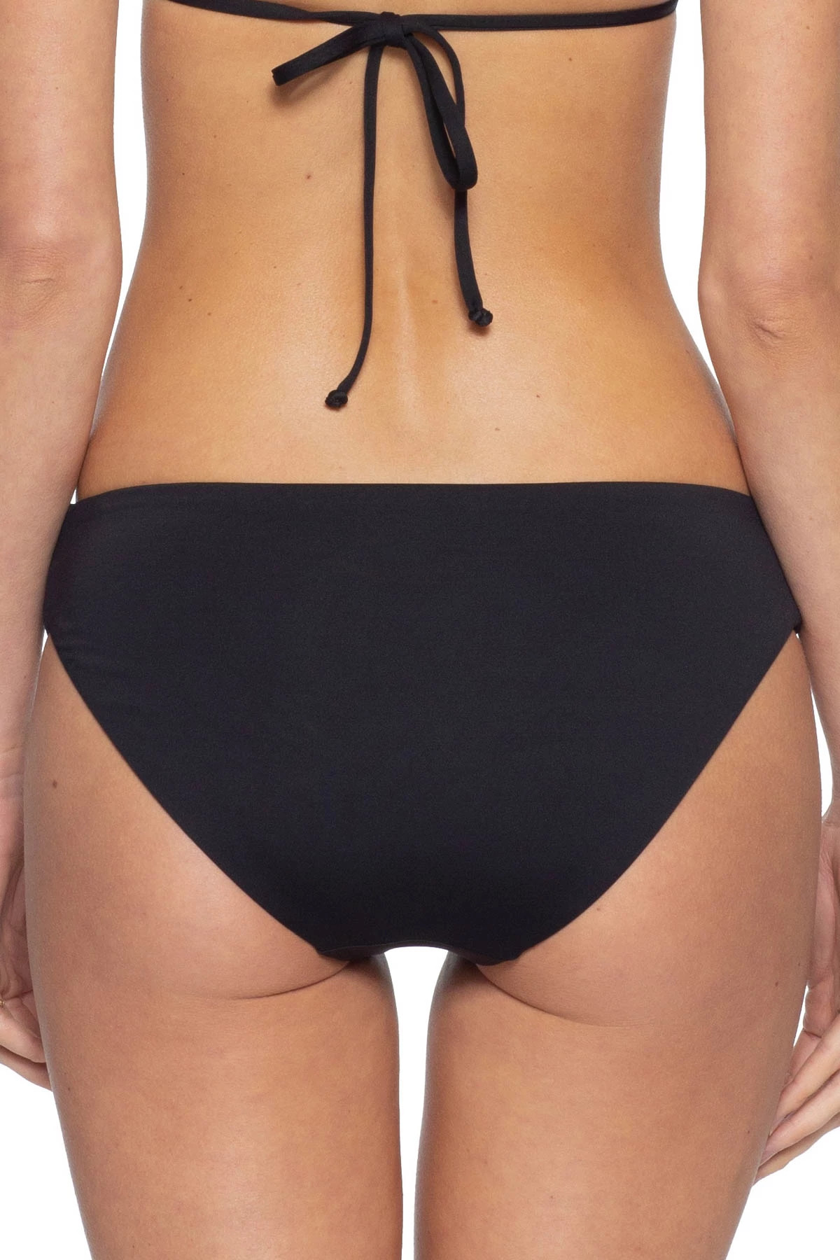 BLACK Tab Side Hipster Bikini Bottom image number 2