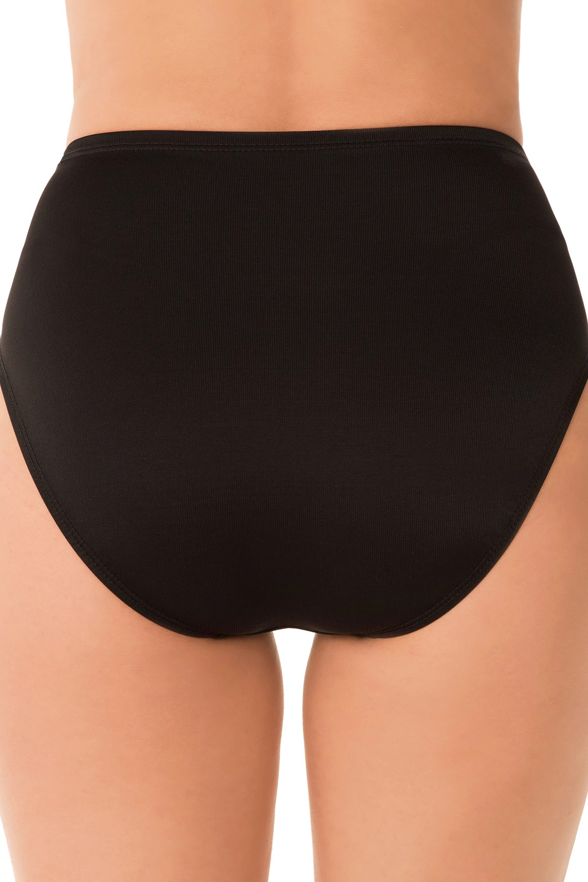 BLACK Basic High Waist Bikini Bottom image number 2