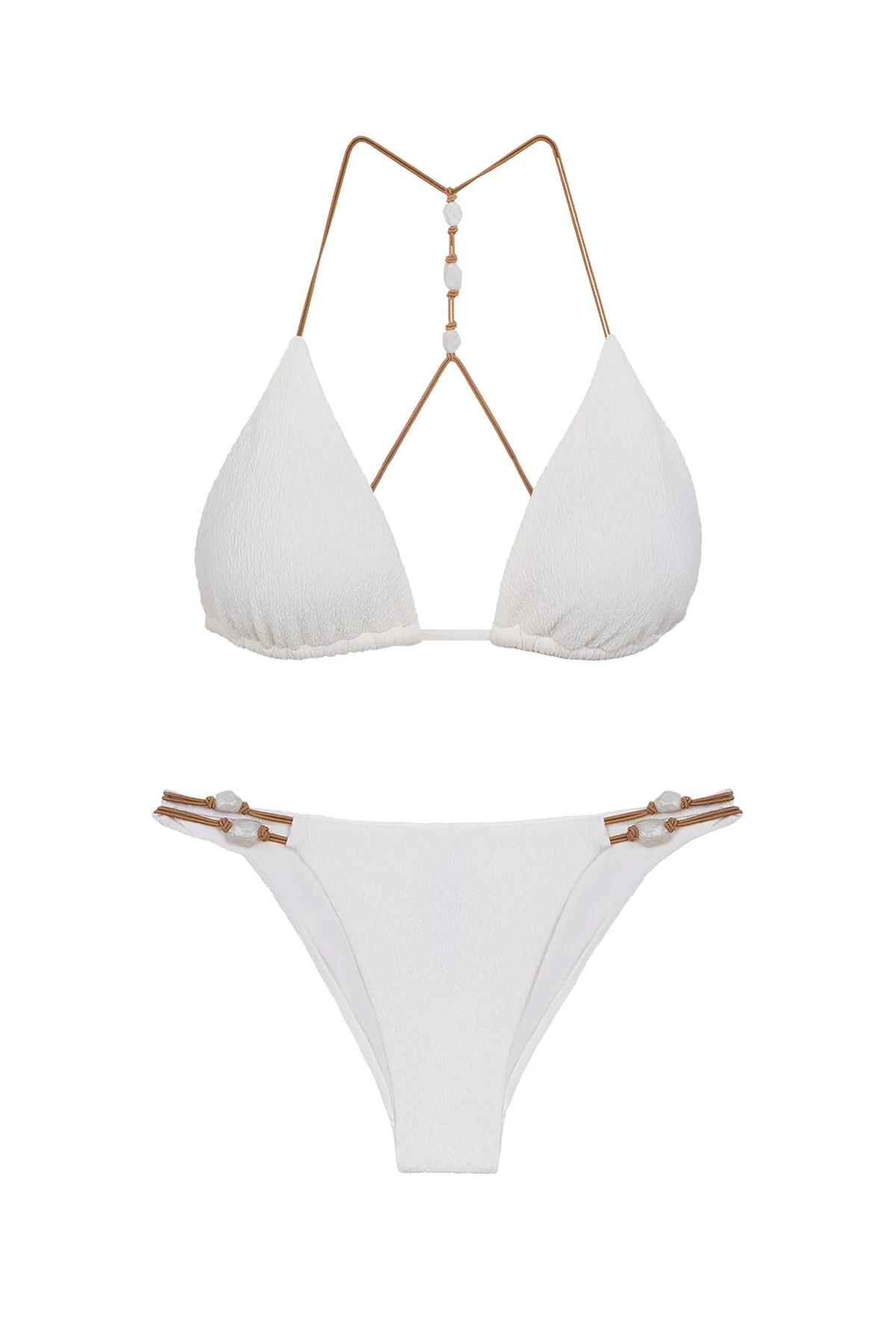 FIRENZE WHITE Ney Triangle Bikini Top image number 3