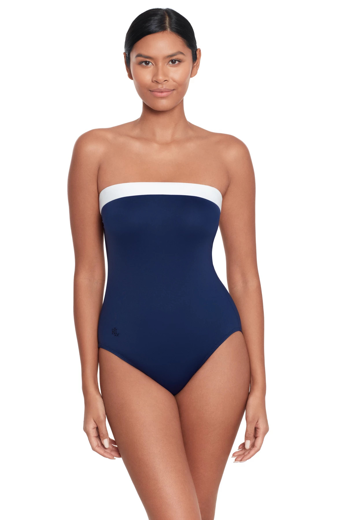 Embroidered Tummy Control Swimsuit