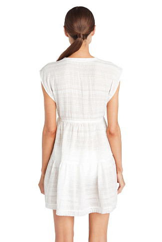 WHITE Natalie Flouncy Tunic