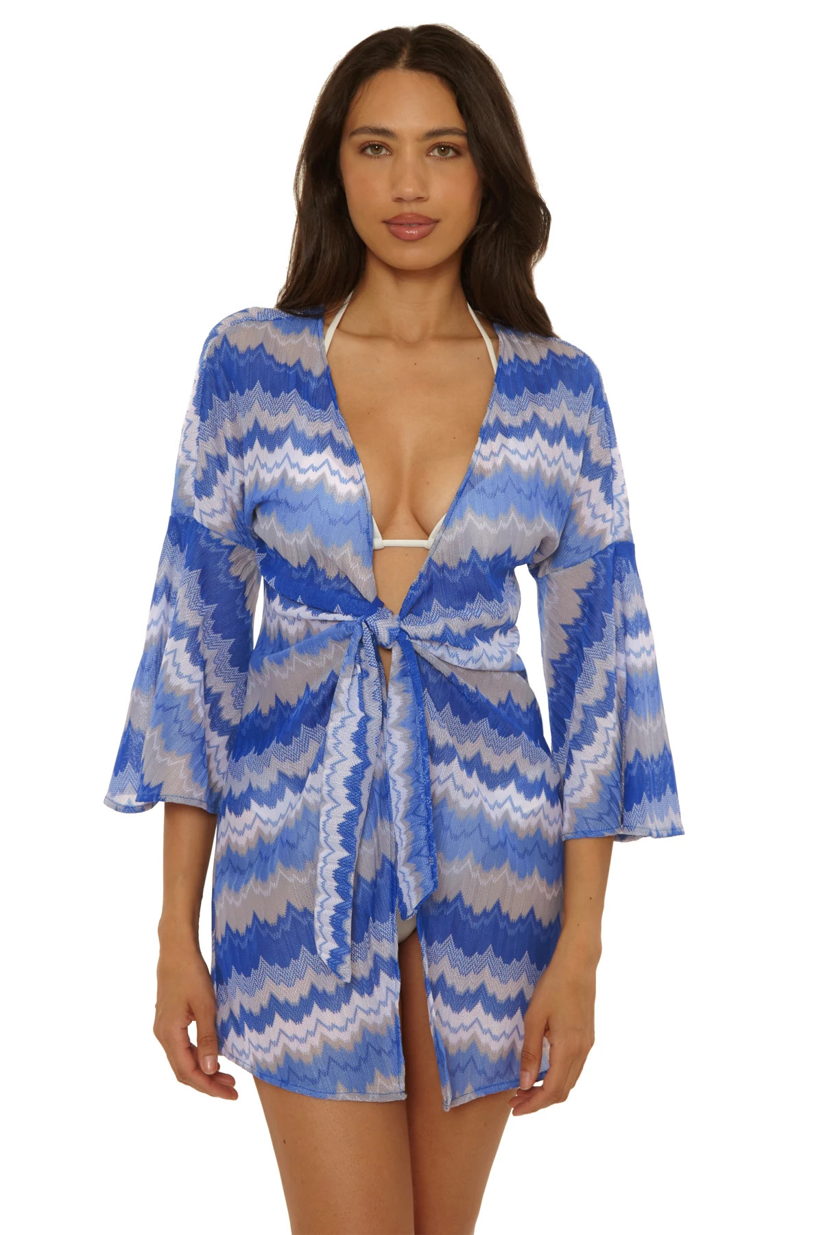 LAPIS/MULTI Santorini Knit Tunic image number 1