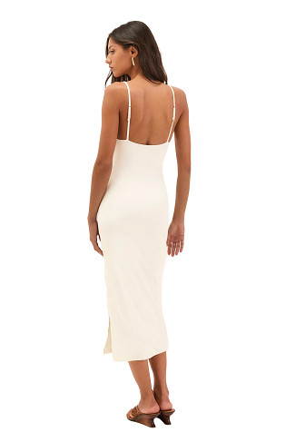 WHITE Petra Midi Dress