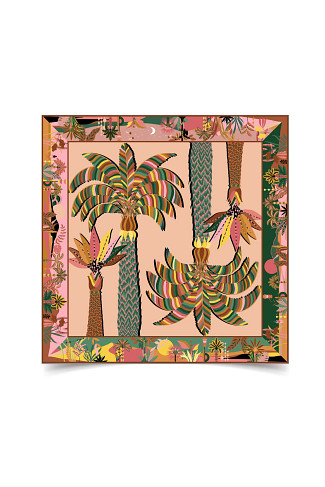 ROSE Palmiz Palm Print Sarong