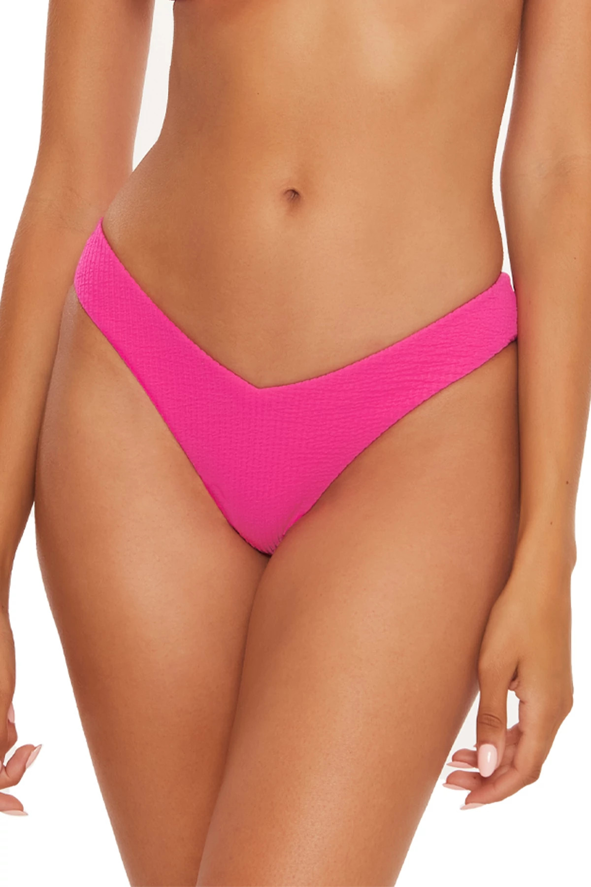 Tia Ruched Brazilian Bikini Bottom image number 1