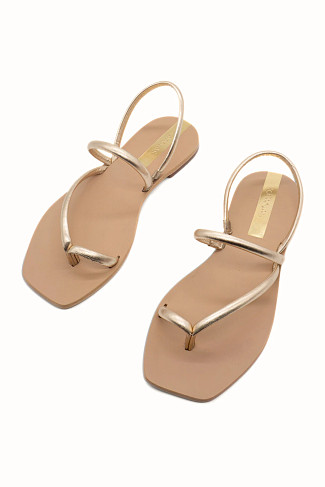 GOLD Aztek Strappy Sandals