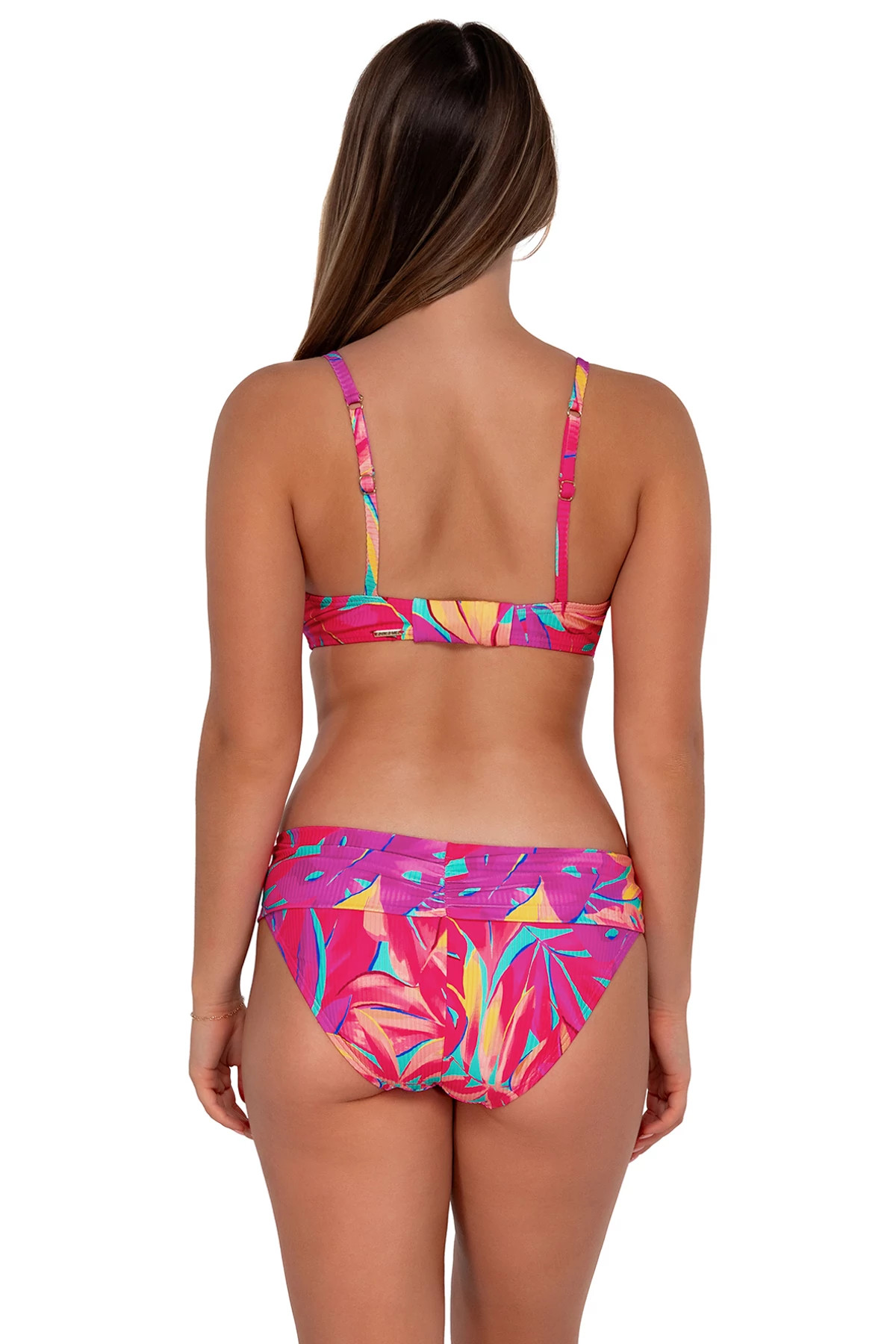 OASIS SANDBAR RIB Kauai Keyhole Underwire Bikini Top (E-H Cup) image number 3