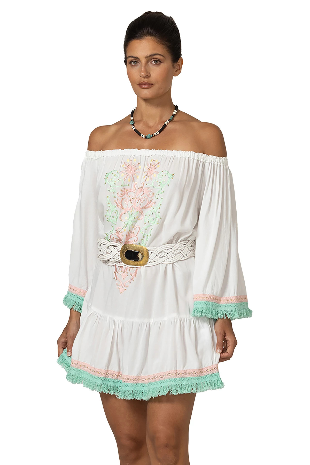 WHITE Azra Mini Dress image number 1