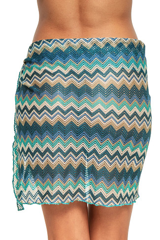 BLUE/MULTI Crochet Pareo