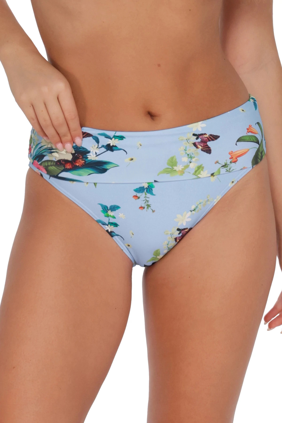 BUDDING ROMANCE Hannah High Waist Bikini Bottom image number 2