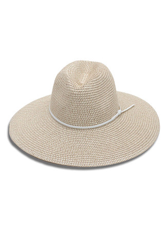 WHITE TWEED Harper Panama Hat