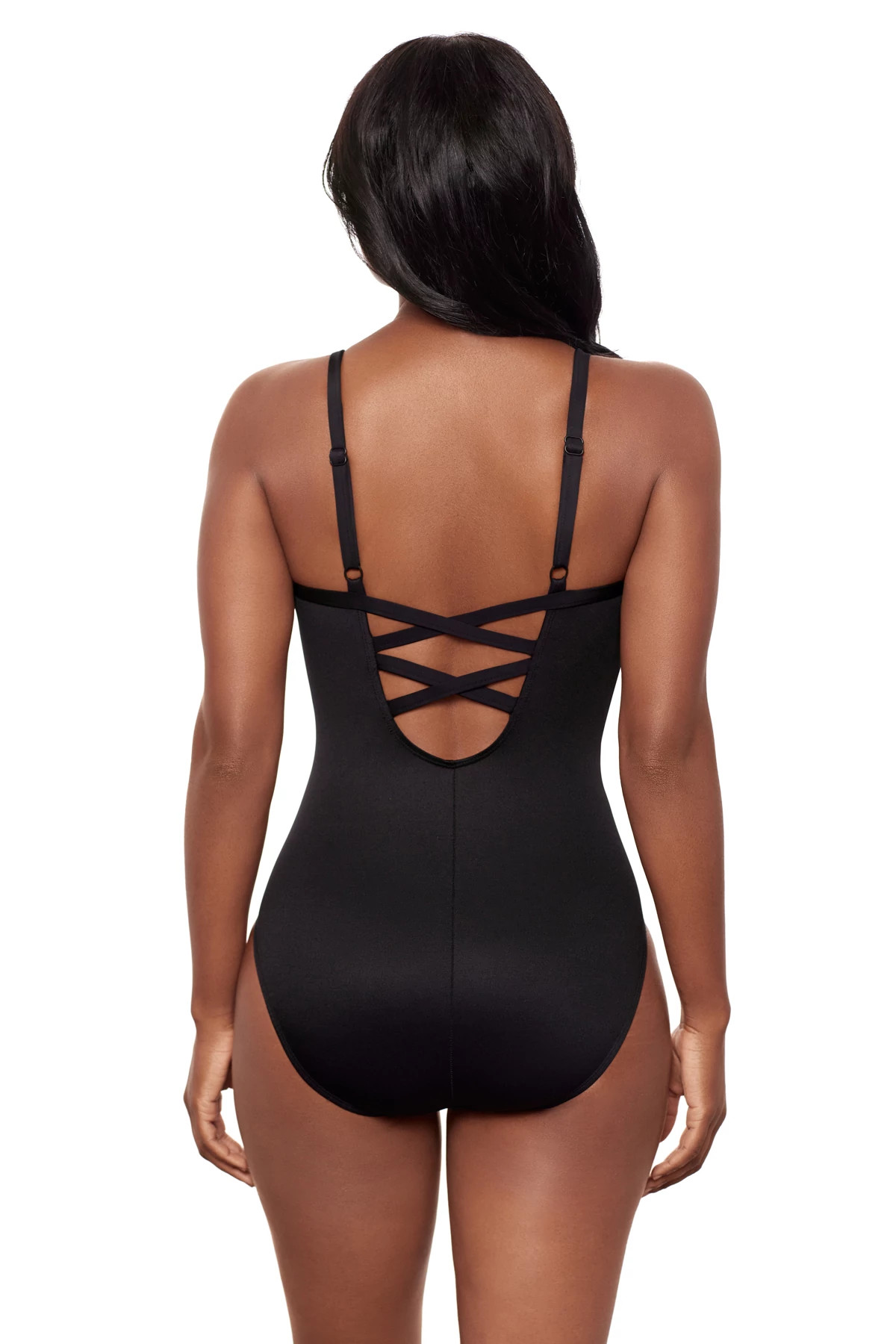 BLACK/WHITE Temptation One Piece Swimsuit image number 2