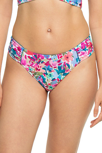 DUSTY LUPINE REV Reversible Shirred Hipster Bikini Bottom