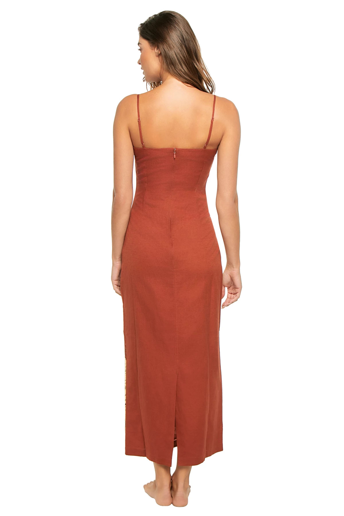 TERRACOTTA Palm Midi Dress image number 2