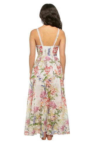 WHITE BOTANIC Iraso Floral Maxi Dress