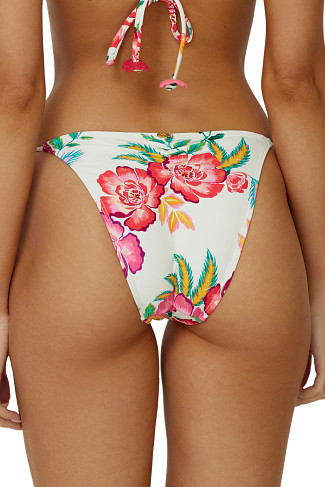 MITA Embroidered Tie Side Brazilian Bikini Bottom