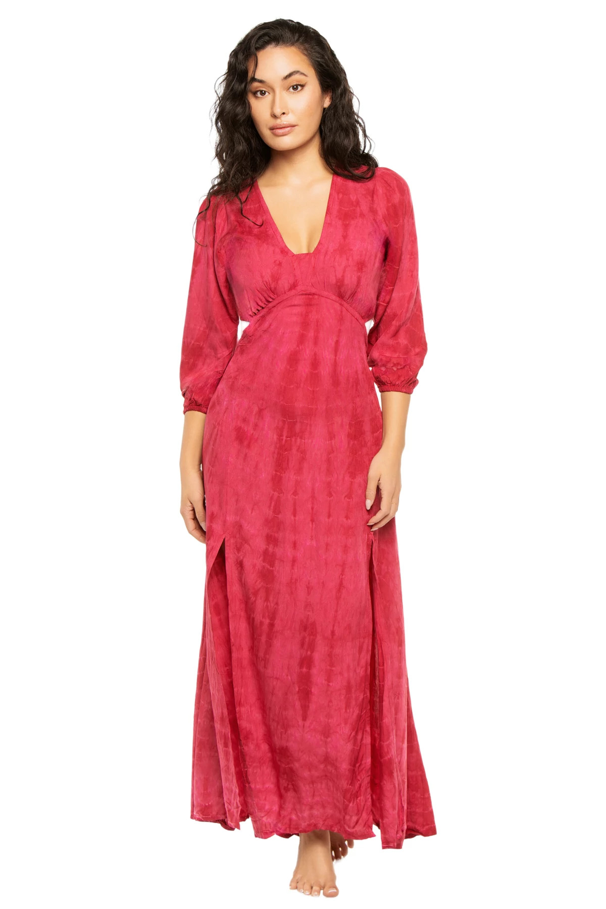 BERRY RIPPLES Sofia Cutout Maxi Dress image number 1