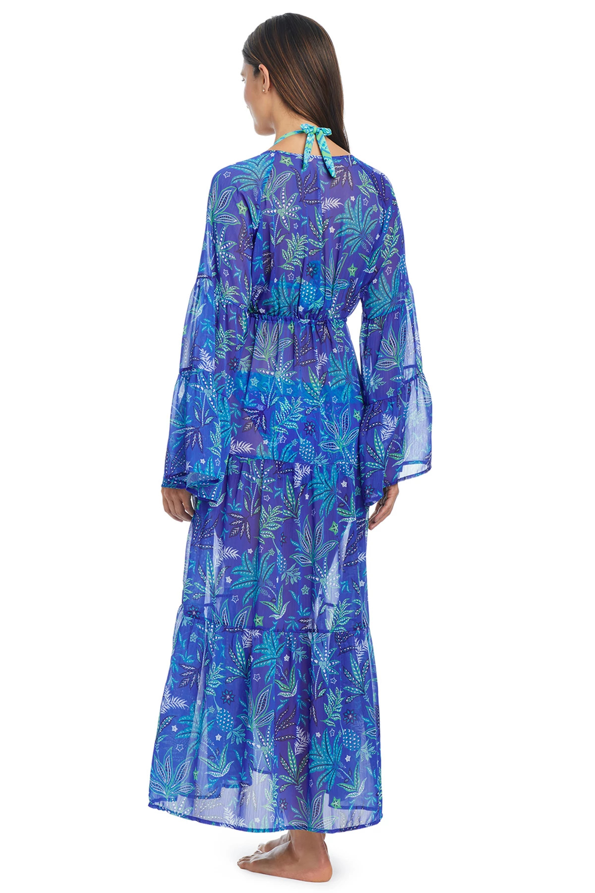 BLEU MULTI Chiffon Maxi Cover Dress image number 2