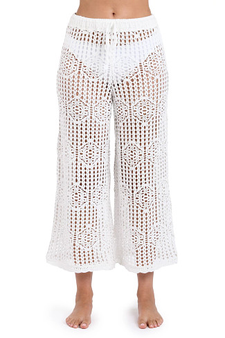 IVORY Crochet Cropped Pants