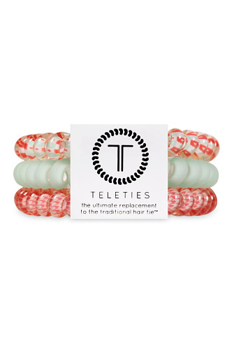 MULTI Calming Coral 3-Pack Hair Ties