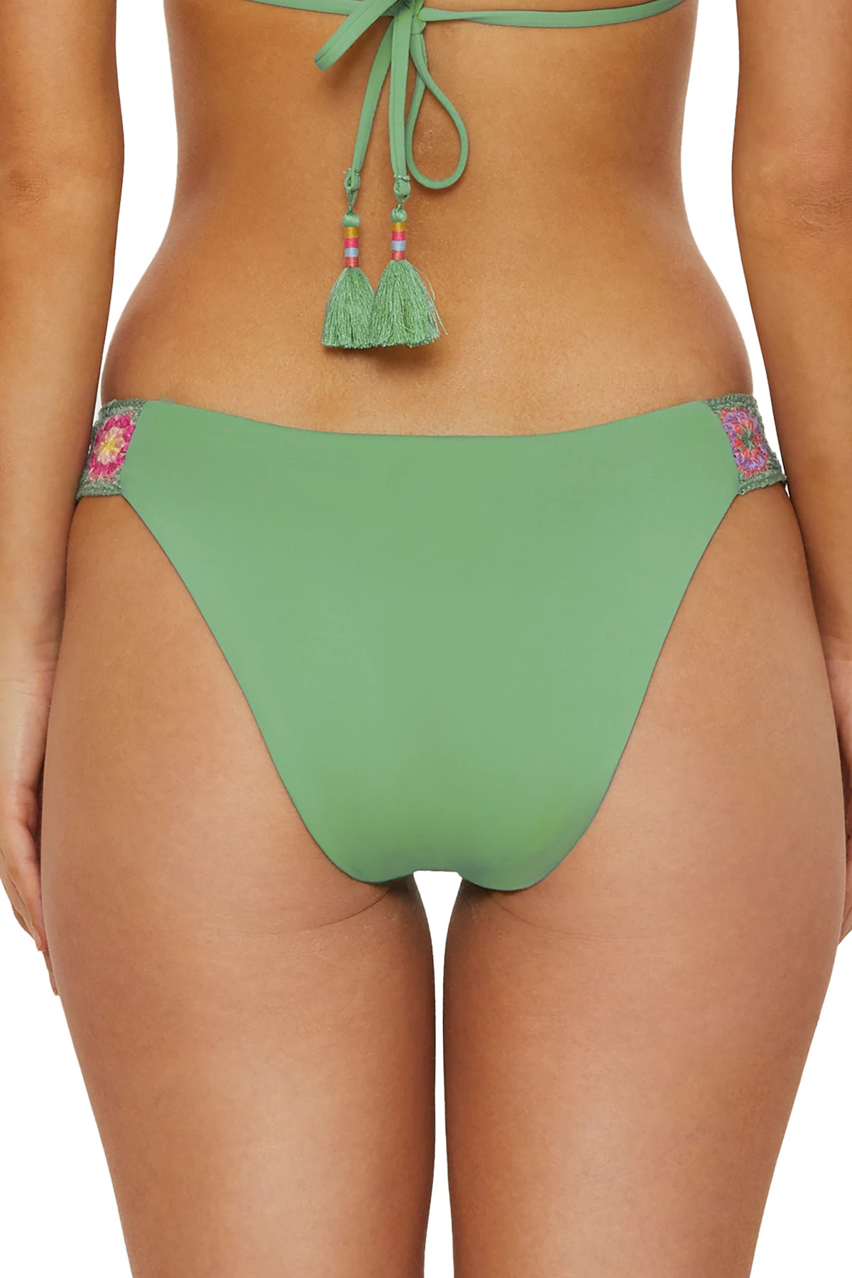 SEAFOAM 1969 Tab Side Brazilian Bikini Bottom image number 2