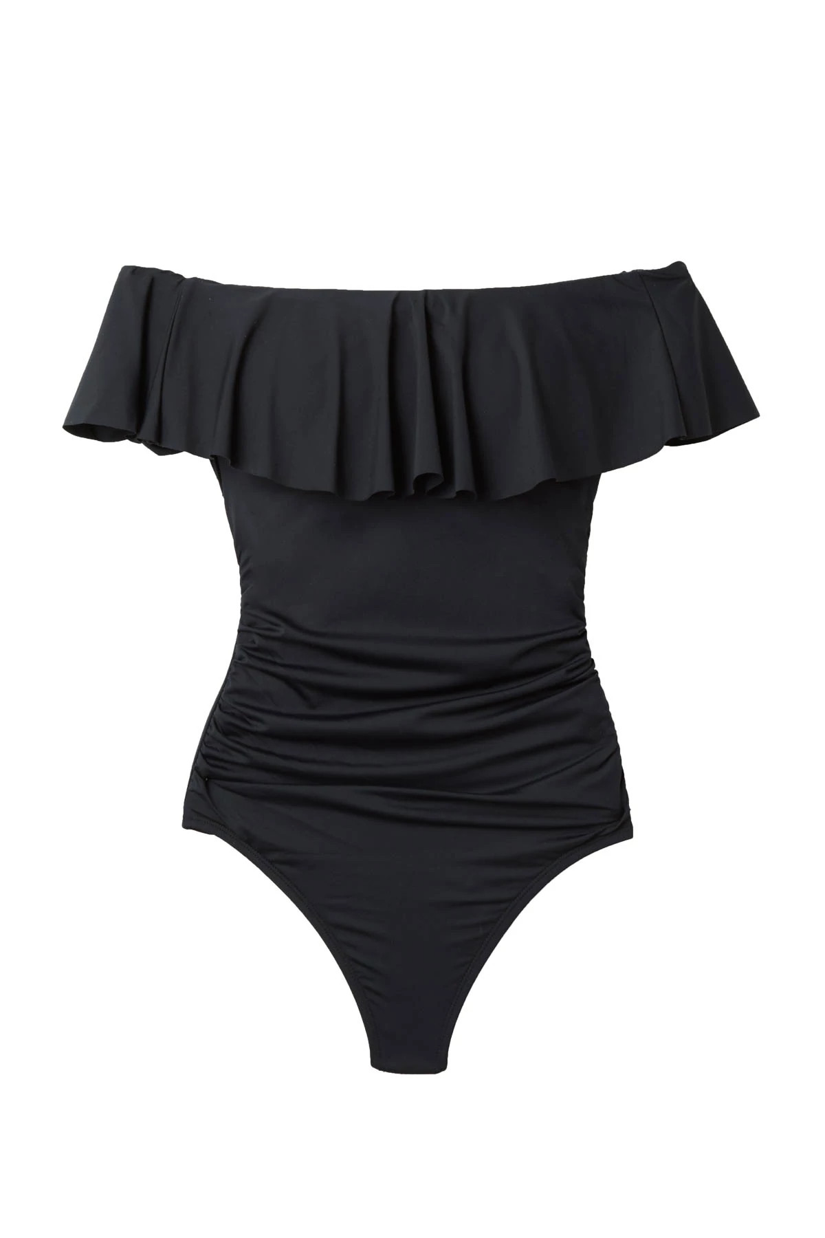 BLACK Island Goddess Ruffle One Piece image number 3