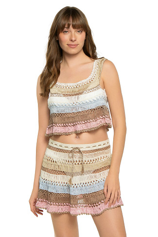 COTTON CANDY Cleo Hand-Crocheted Top
