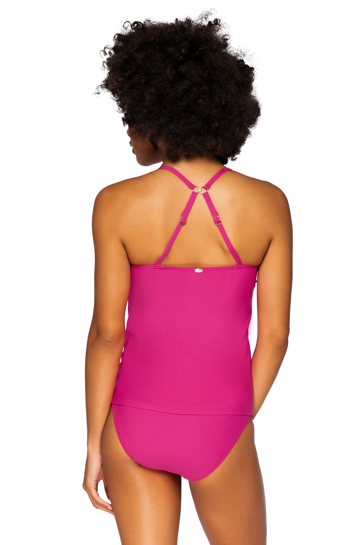 PITAYA Crossroads Over The Shoulder Tankini Top (D+ Cup) image number 3