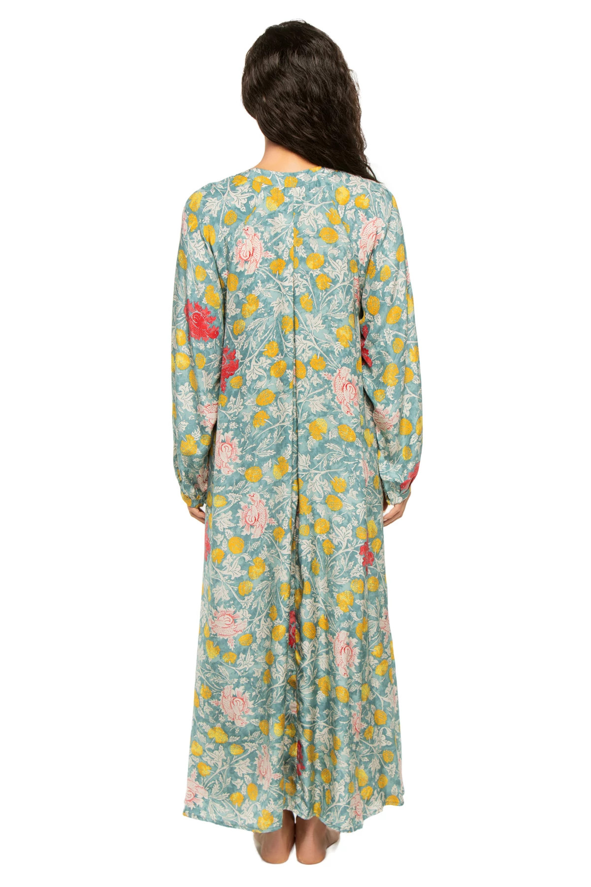 LEHUA PRINT SEA Fiore Silk Maxi Dress image number 2