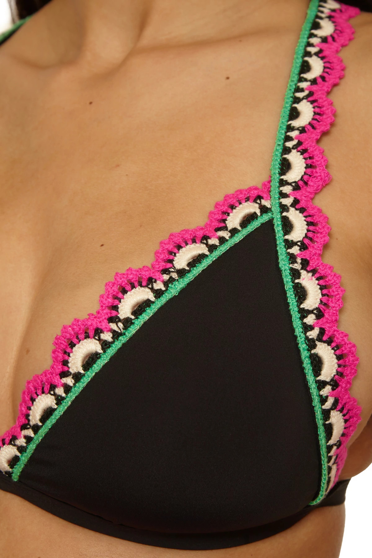 BLACK Malaga Triangle Bikini Top image number 5