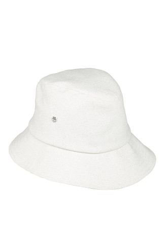WHITE/SILVER Dara Bucket Hat