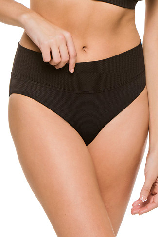 JET PIQUE Sydney Textured Hipster Bikini Bottom