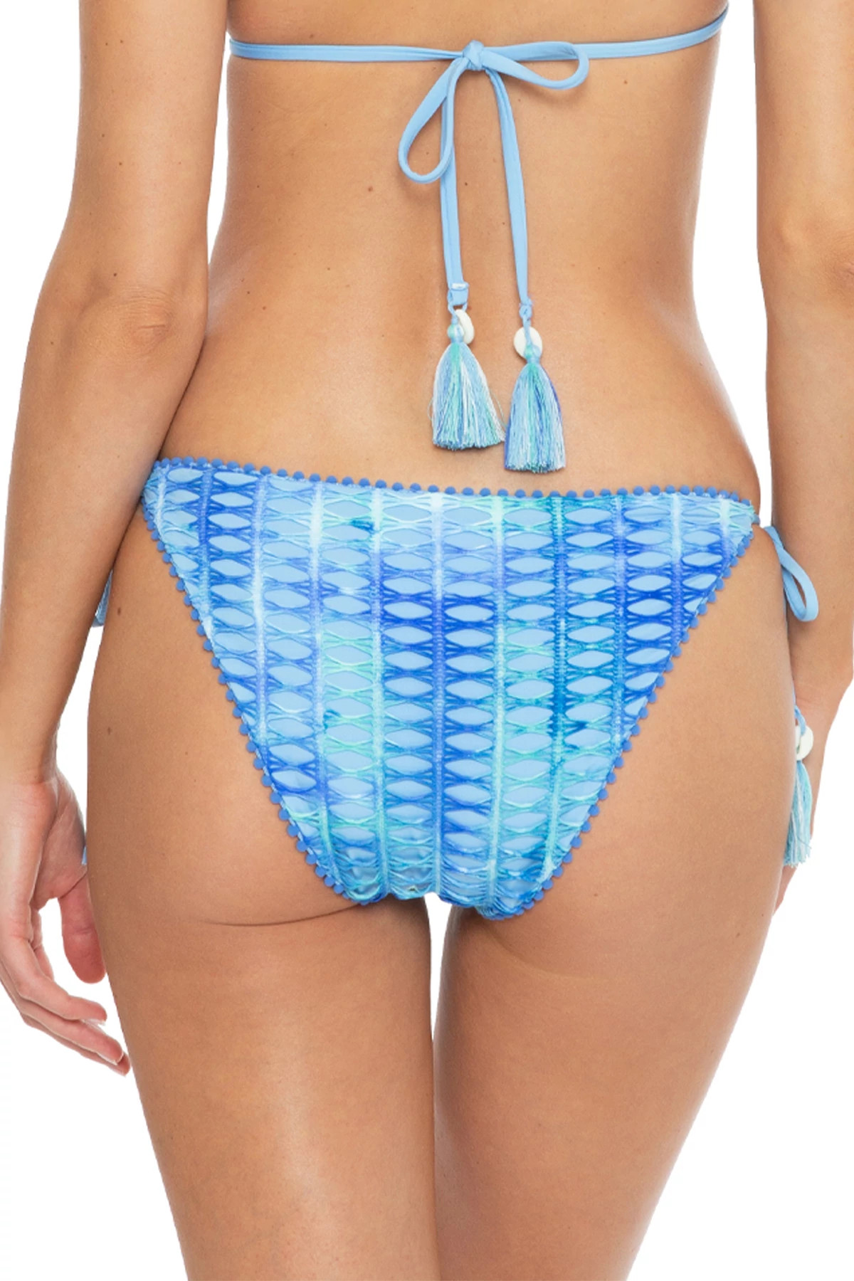 OCEAN Bondi Crochet Tie Side Hipster Bikini Bottom image number 2