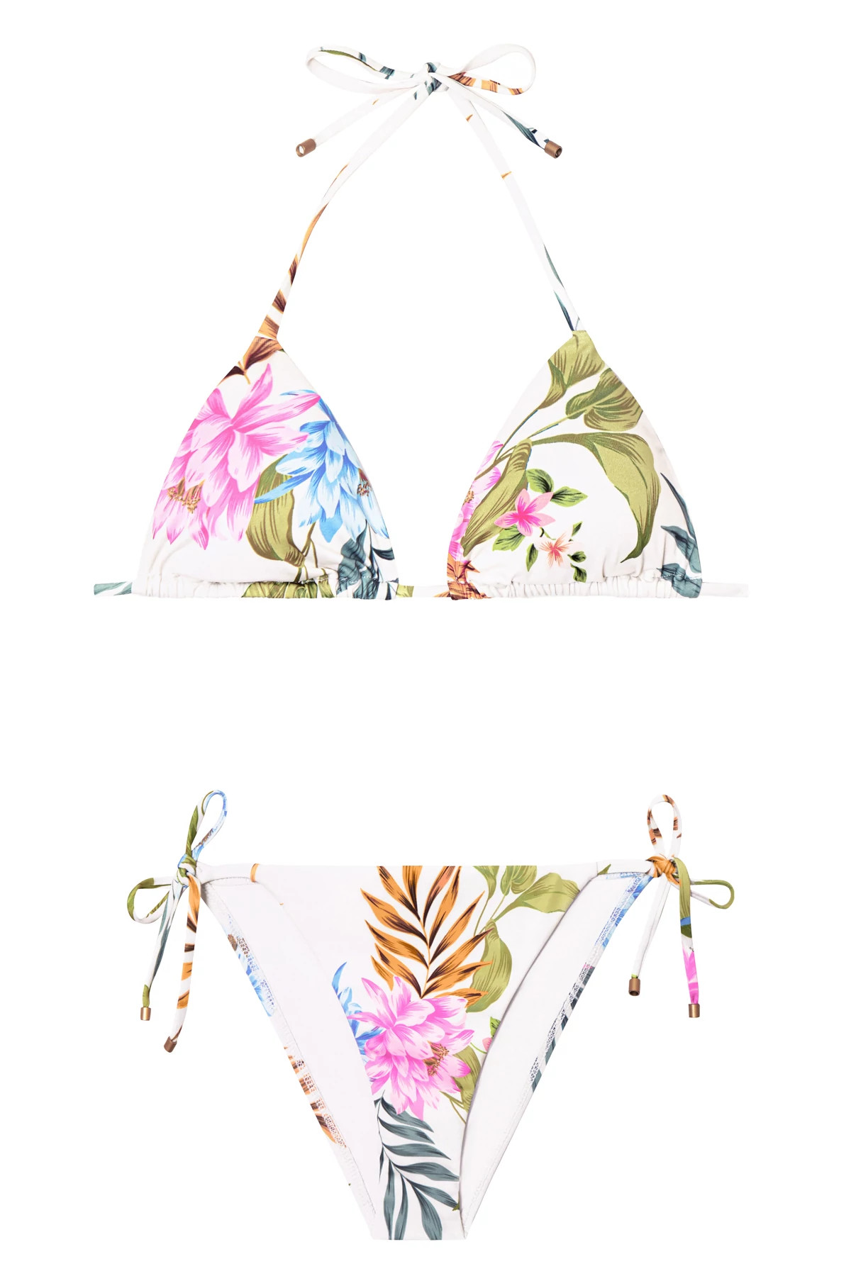 SUMMER BLOOM Elle Tie Side Hipster Bikini Bottom image number 3