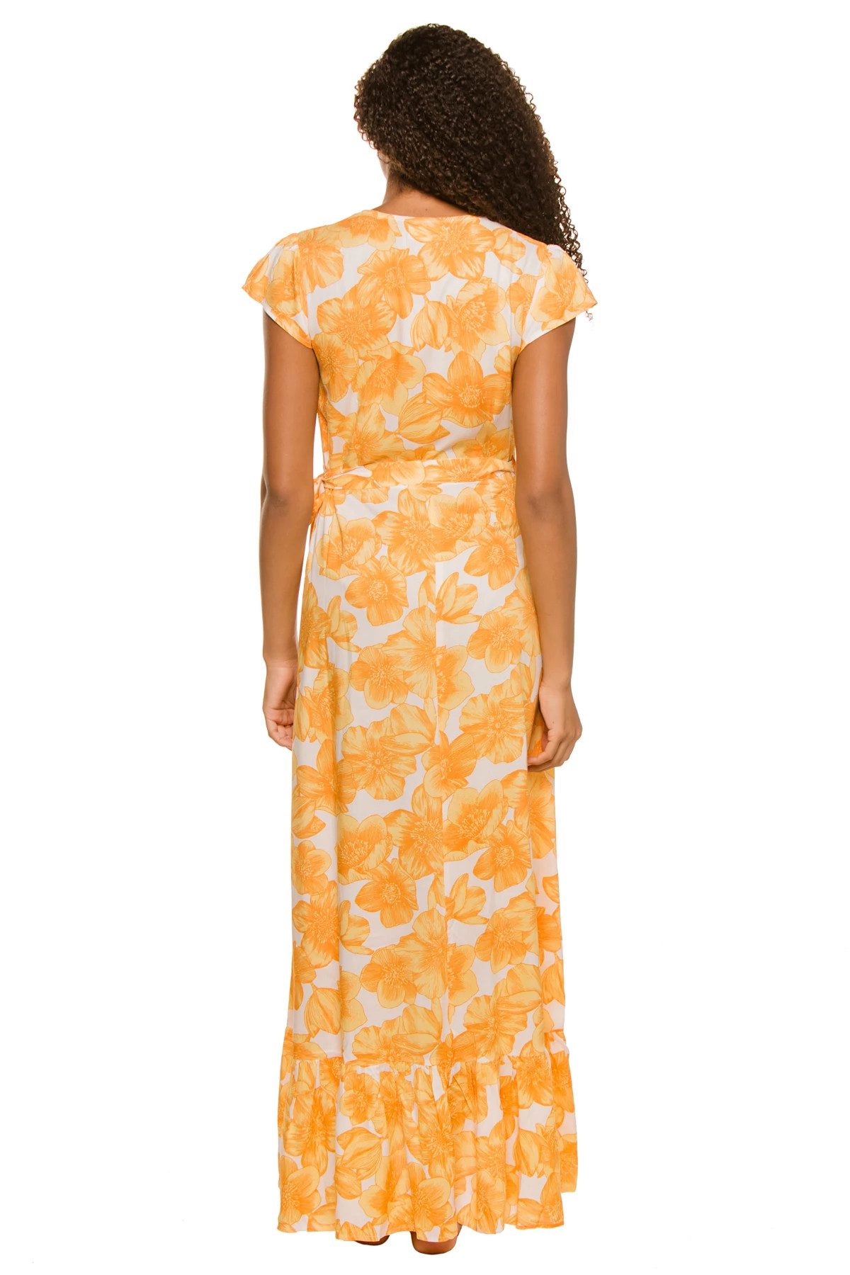 YELLOW Sorrento Wrap Maxi Dress image number 2