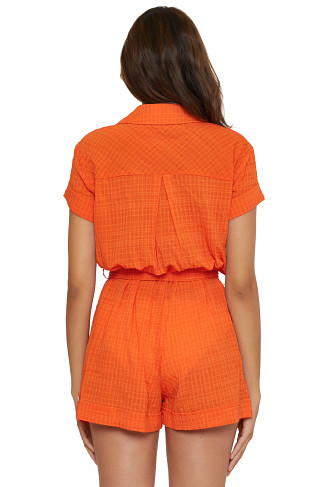 CARROT Cabana Button Up Romper