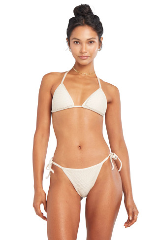 WHITE Tessa Triangle Bikini Top