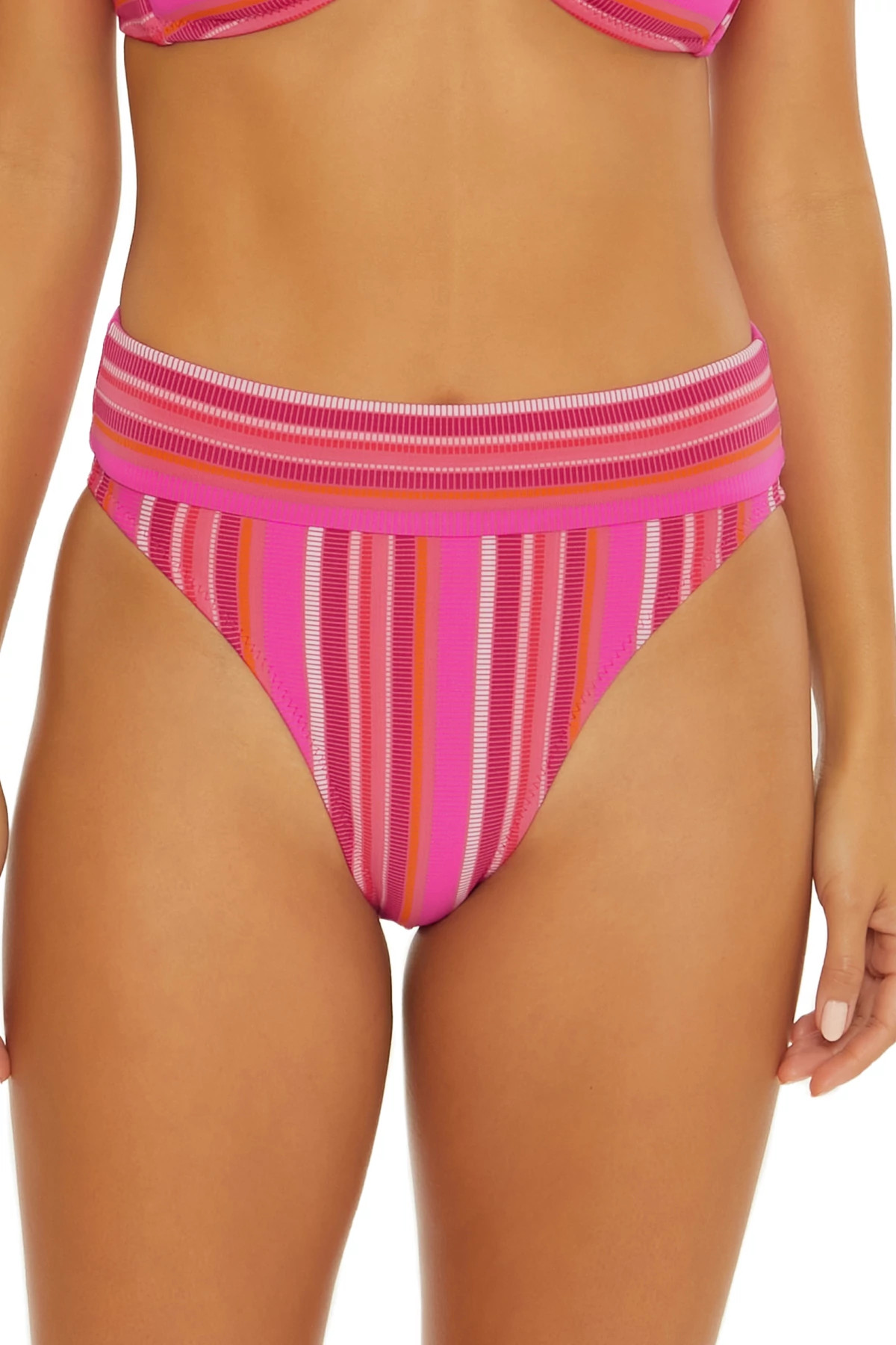 MULTI Marai Rollover High Waist Bikini Bottom image number 1