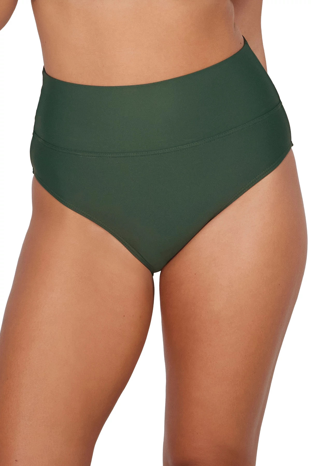 ISLAND GREEN Hannah High Waist Bikini Bottom image number 1