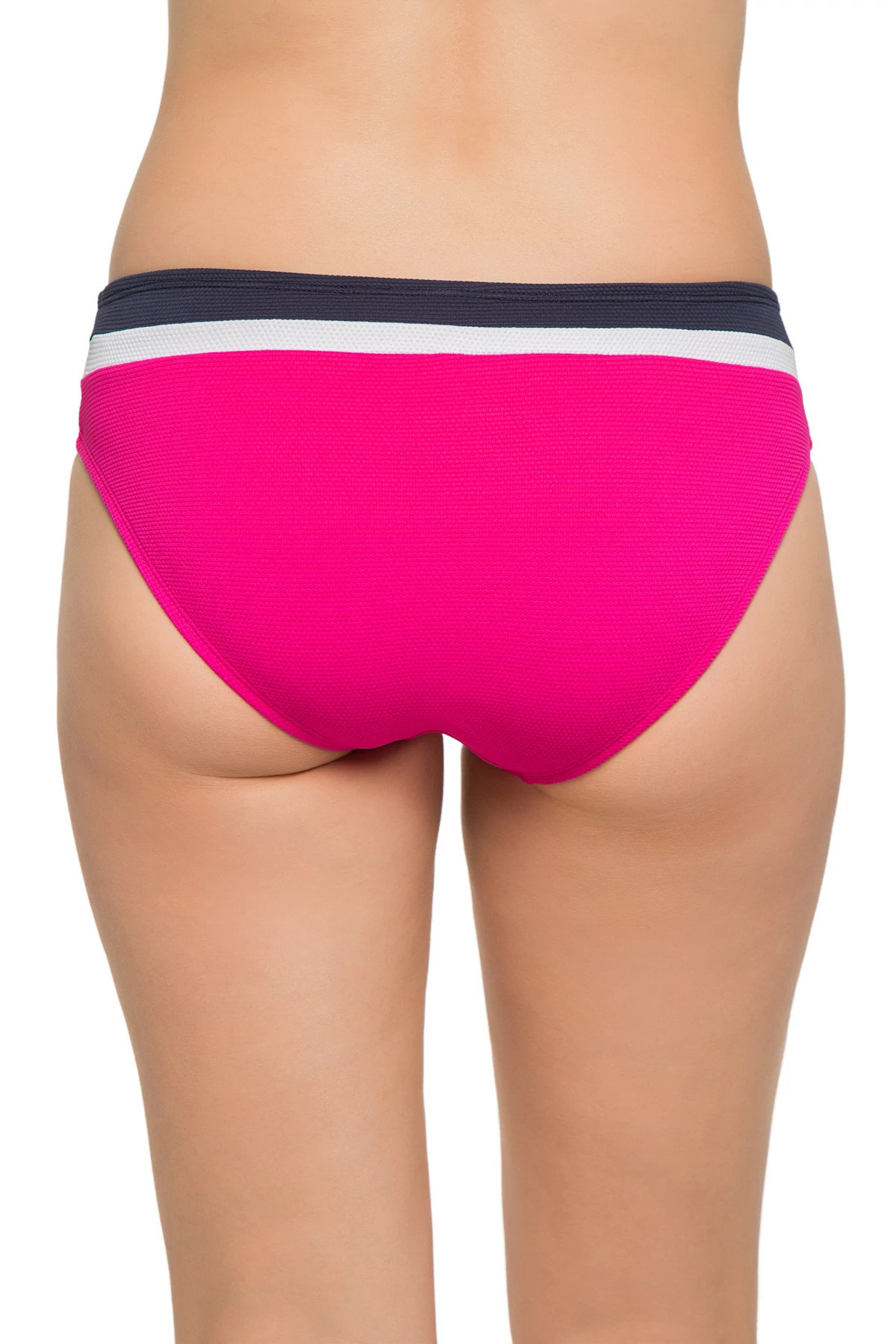 PINK MULTI Colorblock Banded Hipster Bikini Bottom image number 2