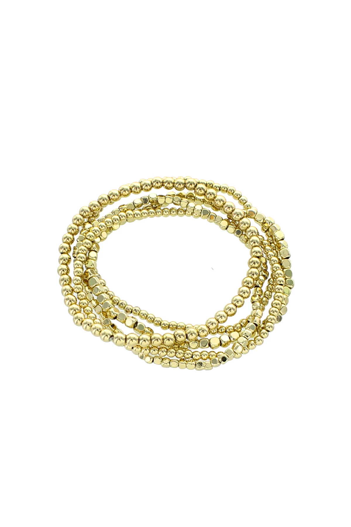 GOLD Stacked Bracelet Set image number 1