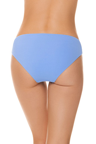 PERI BLUE CHEVRON TEXTURE Tortoise Ring Hipster Bikini Bottom