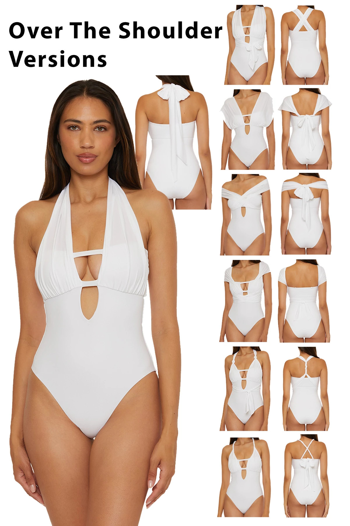WHITE The Butterfly Multi-Way One Piece Swimsuit image number 3