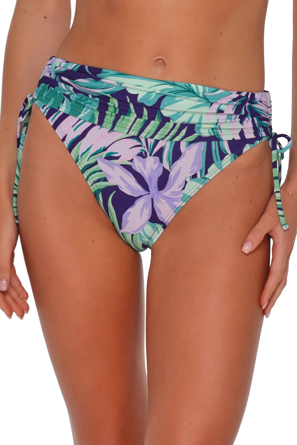 PALM SHADE Darci High Waist Bikini Bottom image number 1
