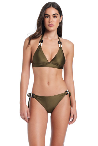 HAZEL Shine Halter Bikini Top