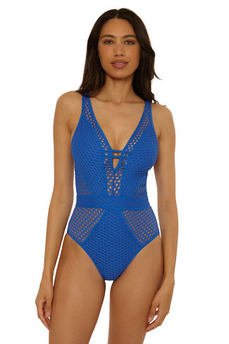 LAPIS Show & Tell Plunge One Piece Swimsuit