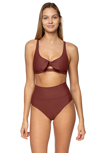 TUSCAN RED Brandi Bralette Bikini Top