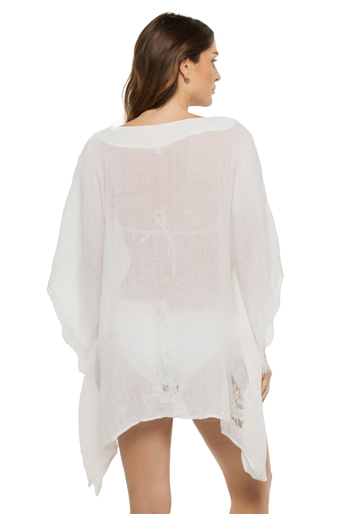 WHITE Giverny Short Caftan image number 2